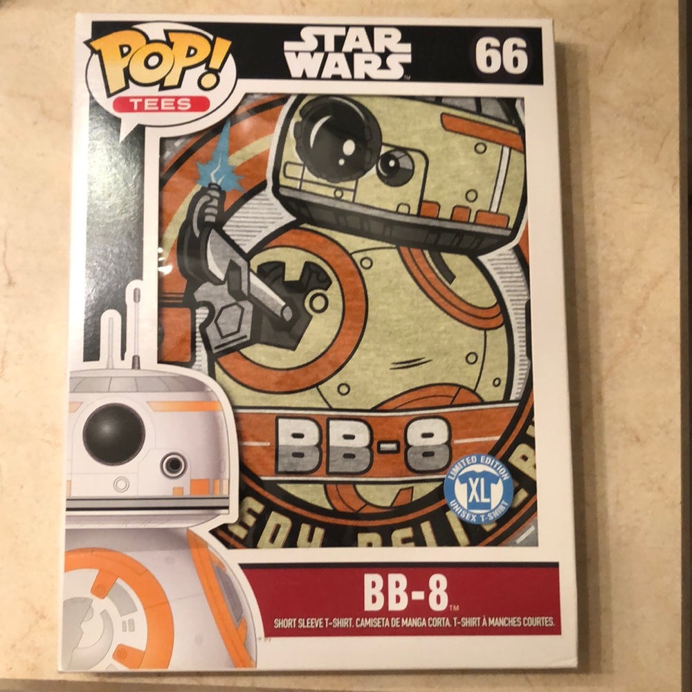 Brand new in box Pop Tees BB-8 shirt